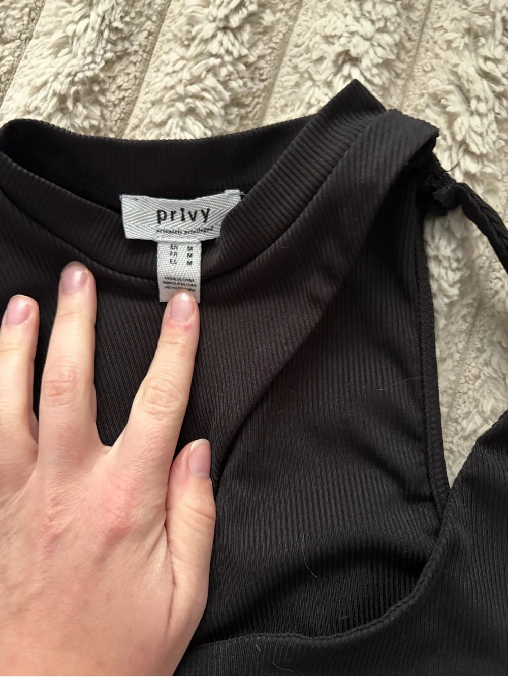 privy Black Wide-Leg Jumpsuit - Picture 3 of 4